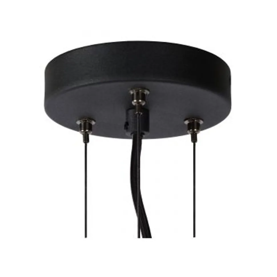 Lucide OLIVIA Hanglamp-Fumé-Ø40-3xE27-40W-Glas