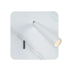 Lucide OREGON - Bedlamp - LED - 1x3W 3000K - Met USB oplaadpunt - Wit