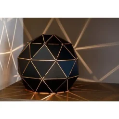 Lucide OTONA - Tafellamp - Ø 25 cm - 1xE27 - Zwart