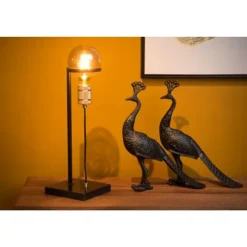 Lucide OTTELIEN - Tafellamp - 1xE27 - Zwart