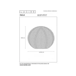 Lucide PAOLO - Tafellamp - Ø 14,5 cm - 1xG9 - Zilver