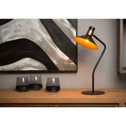 Lucide PEPIJN - Tafellamp - 1xE14 - 3 StepDim - Zwart