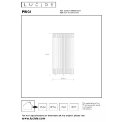 Lucide PINGI Tafellamp Buiten-Taupe-LED Dimb.-3W