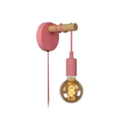 Lucide POLA - Wandlamp Kinderkamer - Ø 12 cm - 1xE27 - Roze