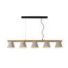 Lucide POSSIO - Hanglamp - 5xE14 - Taupe