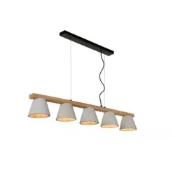 Lucide POSSIO - Hanglamp - 5xE14 - Taupe