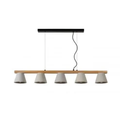 Lucide POSSIO - Hanglamp - 5xE14 - Taupe