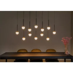 Lucide Premium CALINA - Hanglamp - LED Dimb. - 12x7,7W 2700K - Zwart