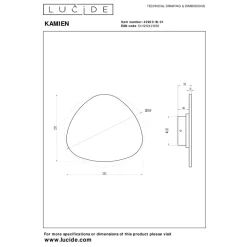 Lucide Premium KAMIEN - Wandlamp - LED - 1x11W 2700K - Wit