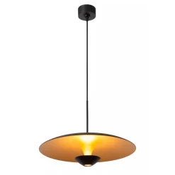 Lucide Premium KENNETH - Hanglamp - Ø 40 cm - LED Dimb. - 1x12W 2700K - Zwart