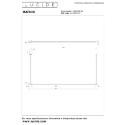 Lucide Premium MARNIK - Hanglamp - Ø 2,5 cm - LED Dimb. - CCT - 1x24W 2700K/4000K - Handbewegingssensor - Zwart