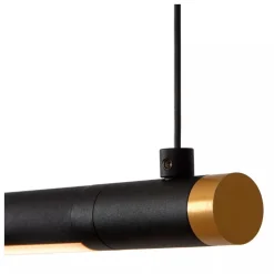 Lucide Premium MARNIK - Hanglamp - Ø 2,5 cm - LED Dimb. - CCT - 1x22W 2700K/4000K - Handbewegingssensor - Zwart