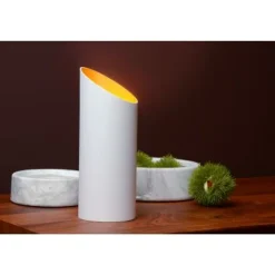 Lucide QUIRIJN - Tafellamp - Ø 9,6 cm - 1xE27 - Wit