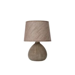 Lucide RAMZI - Tafellamp - Ø 18 cm - 1xE14 - Bruin