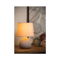 Lucide RAMZI - Tafellamp - Ø 18 cm - 1xE14 - Beige