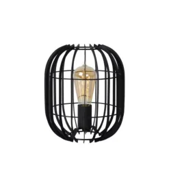 Lucide REDA - Tafellamp - Ø 22 cm - 1xE27 - Zwart Lucide