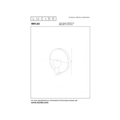 Lucide REFLEX - Spiegellamp - 1xE27 - Licht hout