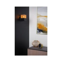Lucide RENATE - Wandlamp - 1xE27 - Zwart