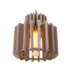 Lucide ROLLO Hanglamp-Taupe-1xE27-40W-Vilt