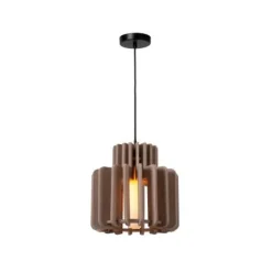 Lucide ROLLO Hanglamp-Taupe-1xE27-40W-Vilt