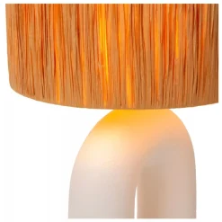 Lucide RONDA Tafellamp-Wit-1xE27-40W-Kerami.