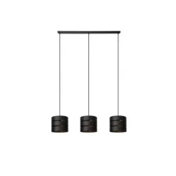 Lucide ROSAS Hanglamp-Zwart-3xE27-40W-Metaal
