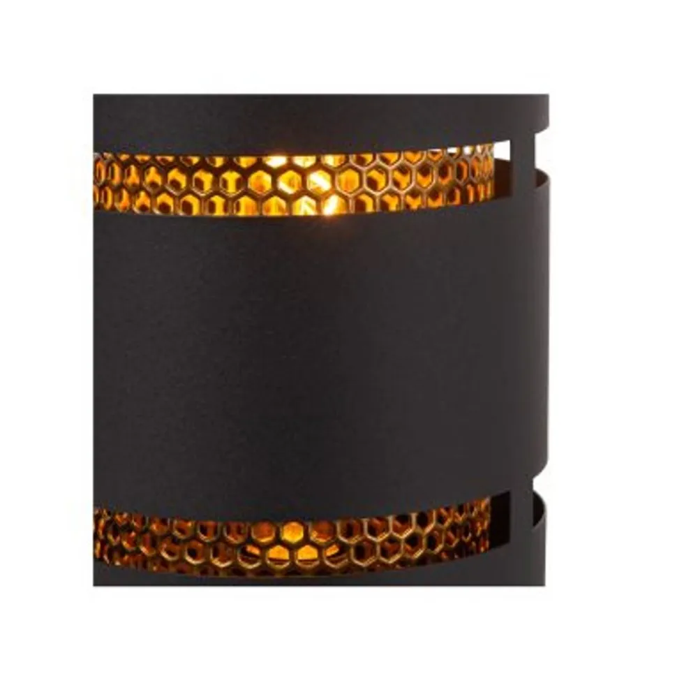 Lucide ROSAS Tafellamp-Zwart-Ø16-1xE27-40W-Metaal