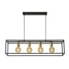 Lucide RUBEN Hanglamp 4x E27 40W Zwart / mat goud