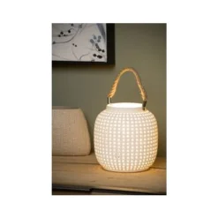 Lucide SAFIYA - Tafellamp - Ø 16,5 cm - 1xE14 - Wit Lucide
