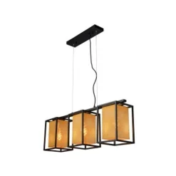 Lucide SANSA - Hanglamp - 3xE27 - Zwart