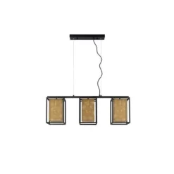 Lucide SANSA - Hanglamp - 3xE27 - Zwart