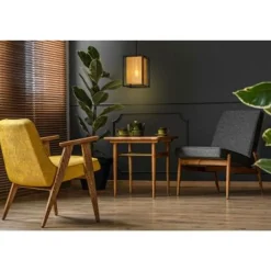 Lucide SANSA - Hanglamp - 1xE27 - Zwart