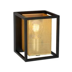 Lucide SANSA - Wandlamp - 1xE27 - Zwart Lucide