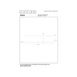 Lucide SEGIN - Wandlamp - LED - 1x10W 2700K - Zwart