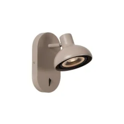 Lucide SENSAS Bedlamp-Beige-1xGU10 (ES111)-12W-Staal