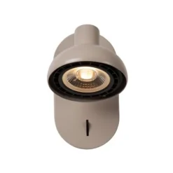 Lucide SENSAS Bedlamp-Beige-1xGU10 (ES111)-12W-Staal