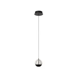 Lucide SENTUBAL Hanglamp-Zwart-Ø14-LED-6,3W-2700K-Glas