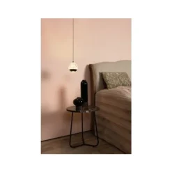 Lucide SENTUBAL Hanglamp-Zwart-Ø14-LED-6,3W-2700K-Glas