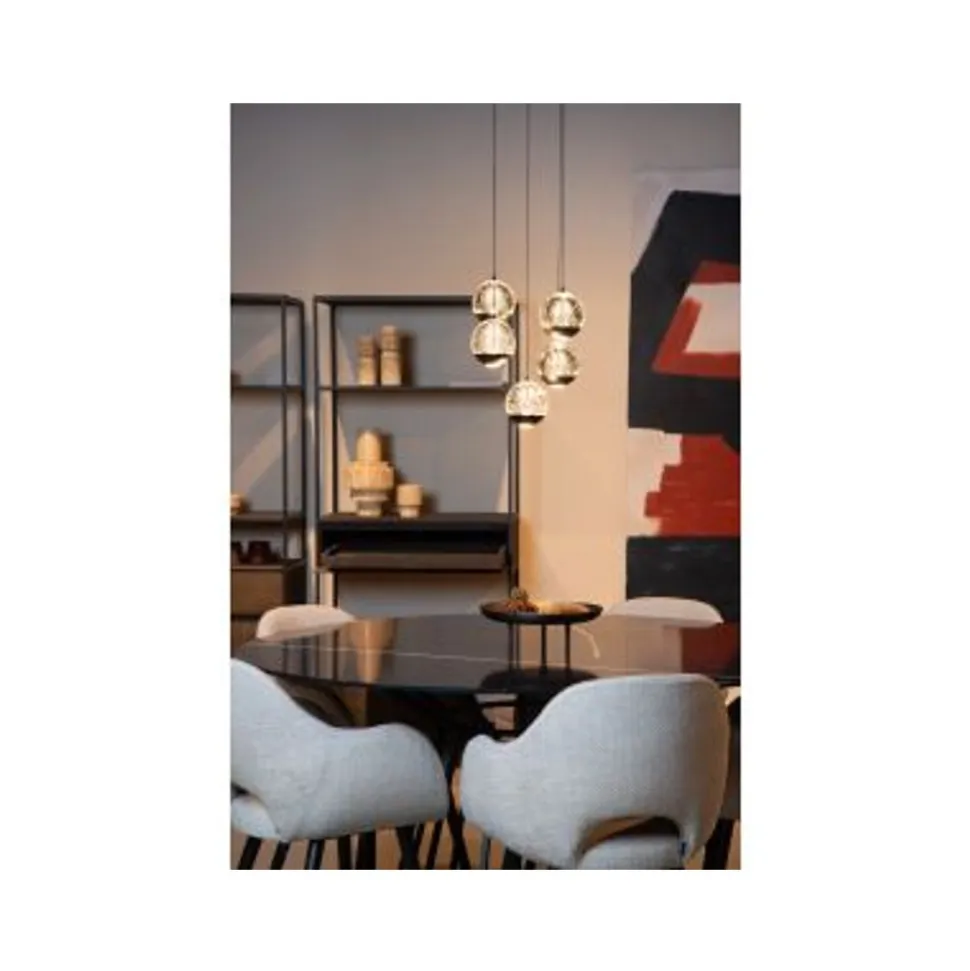 Lucide SENTUBAL Hanglamp-Zwart-Ø35-LED Dimb.-5,2W-2700K