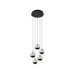 Lucide SENTUBAL Hanglamp-Zwart-Ø35-LED Dimb.-5,2W-2700K