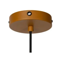 Lucide SIEMON - Hanglamp - Ø 40 cm - 1xE27 - Okergeel