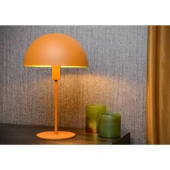 Lucide SIEMON - Tafellamp - Ø 25 cm - 1xE14 - Okergeel