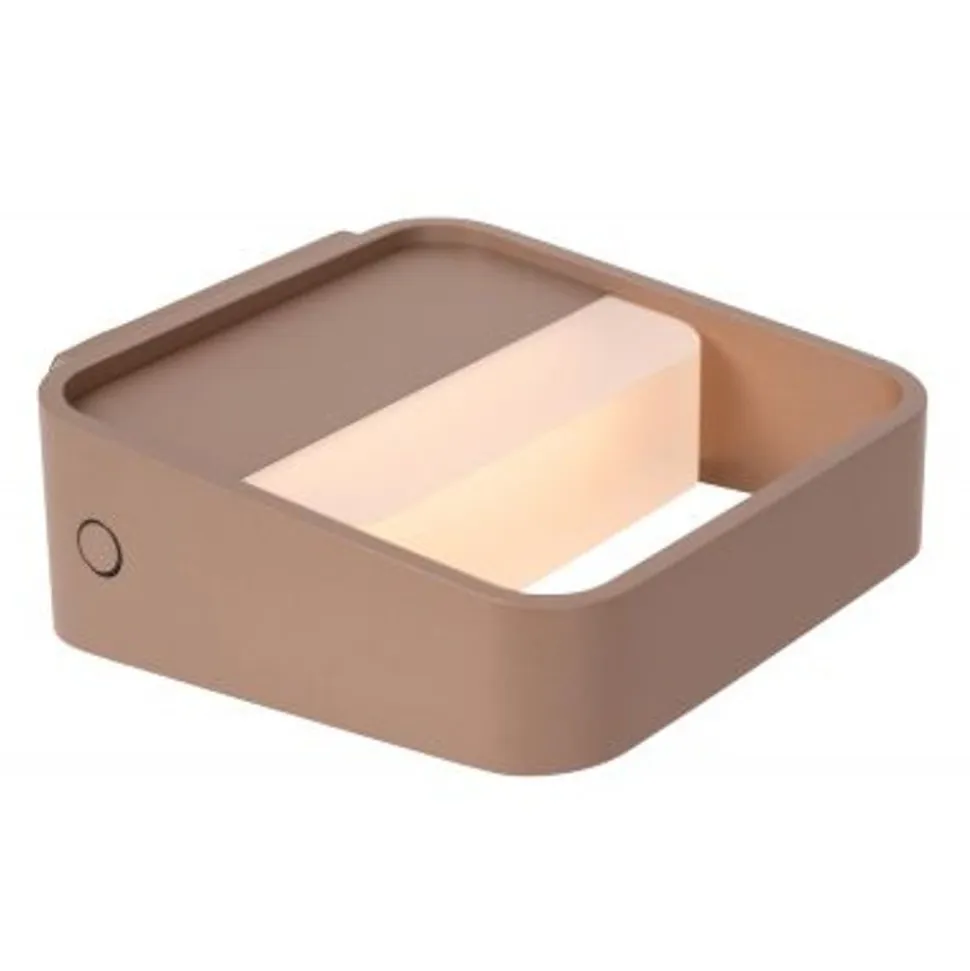 Lucide SILVI Wandlamp-Roest .-LED Dimb.-3,7W2700K-Alumin.