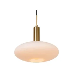 Lucide SINGALA Hanglamp-Mat Go.-Ø30-1xE27-60W-Glas