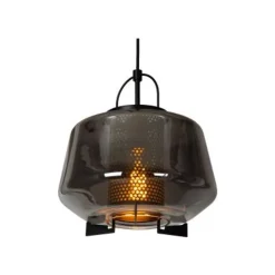 Lucide SISKA Hanglamp-Fumé-1xE27-40W-Glas