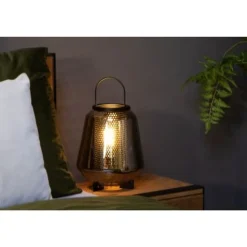 Lucide SISKA Tafellamp-Fumé-1xE27-40W-Glas