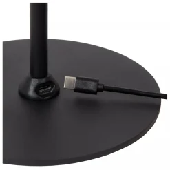 Lucide SKANSKA RECH - Oplaadbare Bureaulamp Binnen/Buiten - Accu/Batterij - LED Dimb. - CCT - 1x3W 3000K/6000K - IP44 - Grijs ijzer