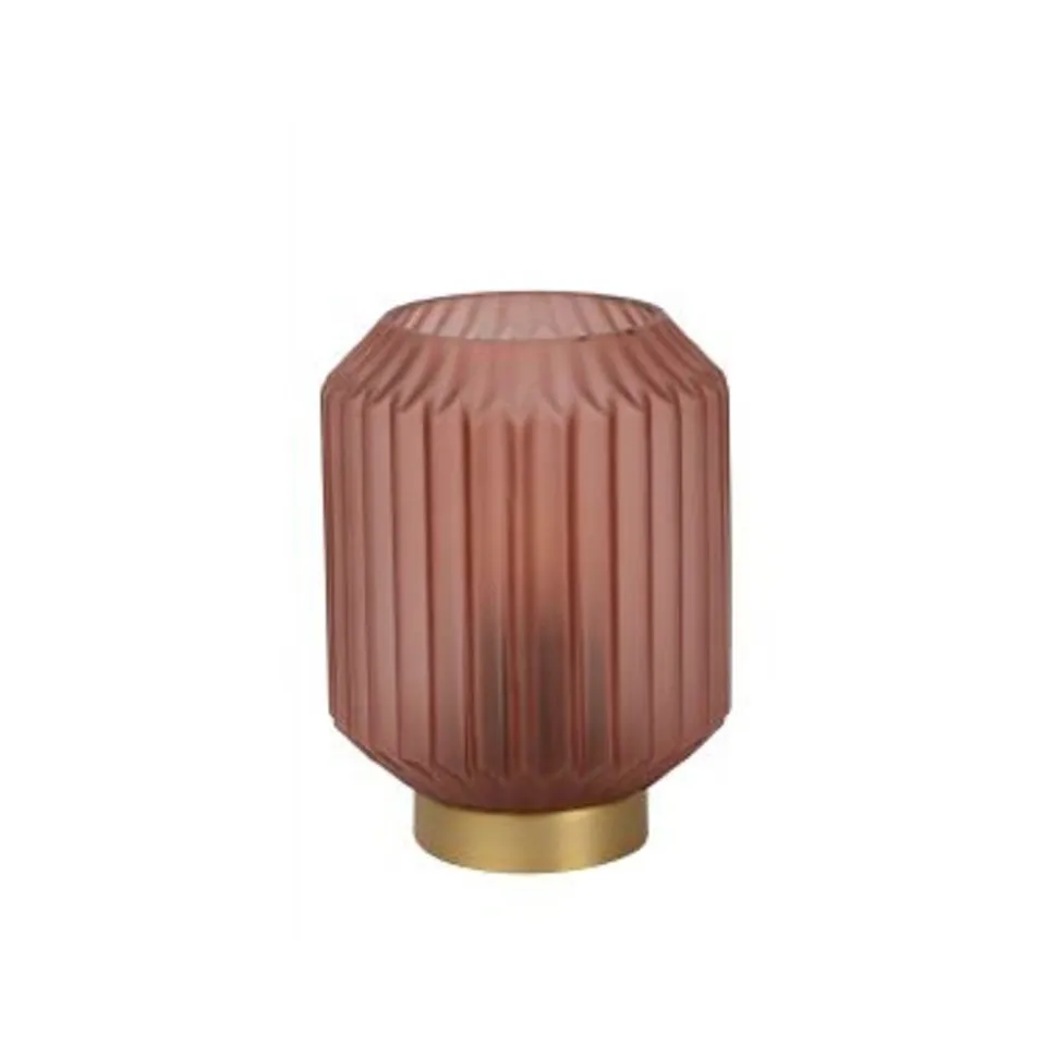 Lucide SUENO - Tafellamp - Ø 13 cm - 1xE14 - Roze Lucide