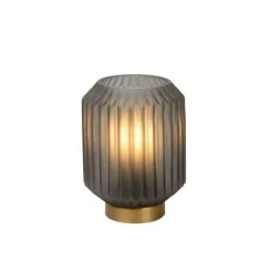 Lucide SUENO - Tafellamp - Ø 13 cm - 1xE14 - Mat Grijs Lucide