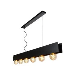 Lucide SURTUS Hanglamp 6xE27/60W Zwart